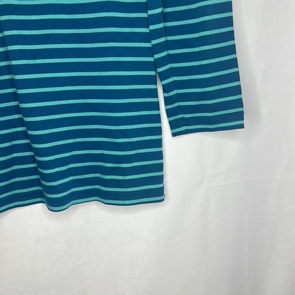 L.L. BEAN STRIPE SQUARE NECK TOP (SIZE S) - Picture 4 of 8